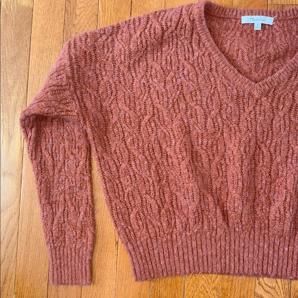 Madewell Women's Rust Sweater Alpaca Blend Size Medium - Picture 3 of 7